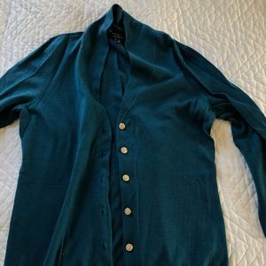 Teal cardigan